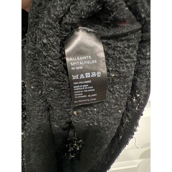 AllSaints Spitalfields Hand Embellished Beaded and Sheer Mini Dress EUR 34 US 2 - Picture 12 of 12